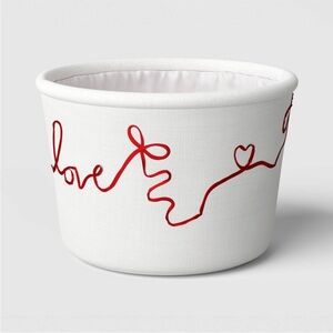 Love Basket with Ribbon Applique Love Threshold Wedding